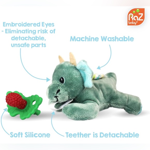 New Baby Shark - RaZbuddy RaZberry Teether/Pacifier Holder - Picture 3 of 7